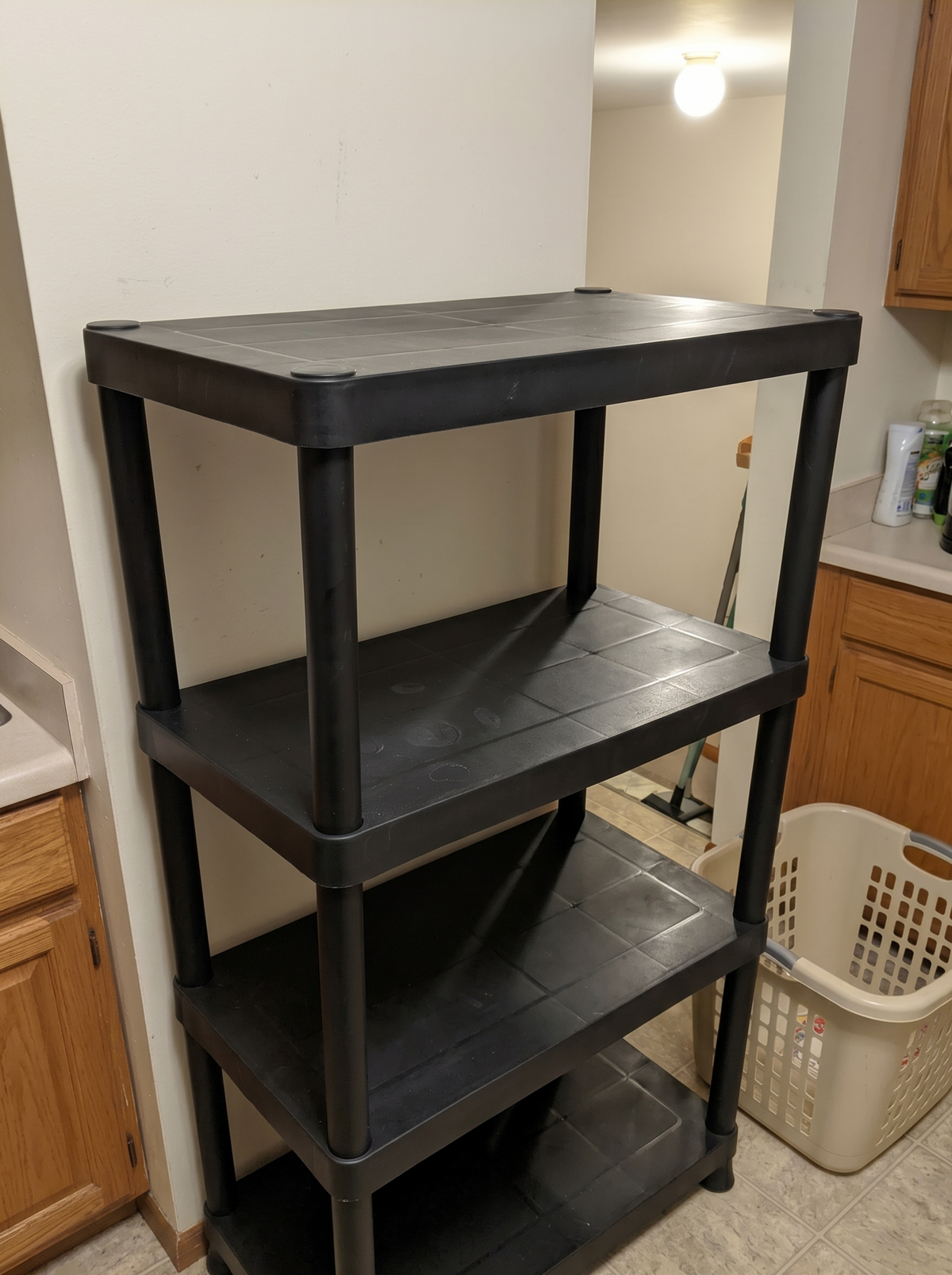 Zeno Plastic 4 Tier Shelving Unit