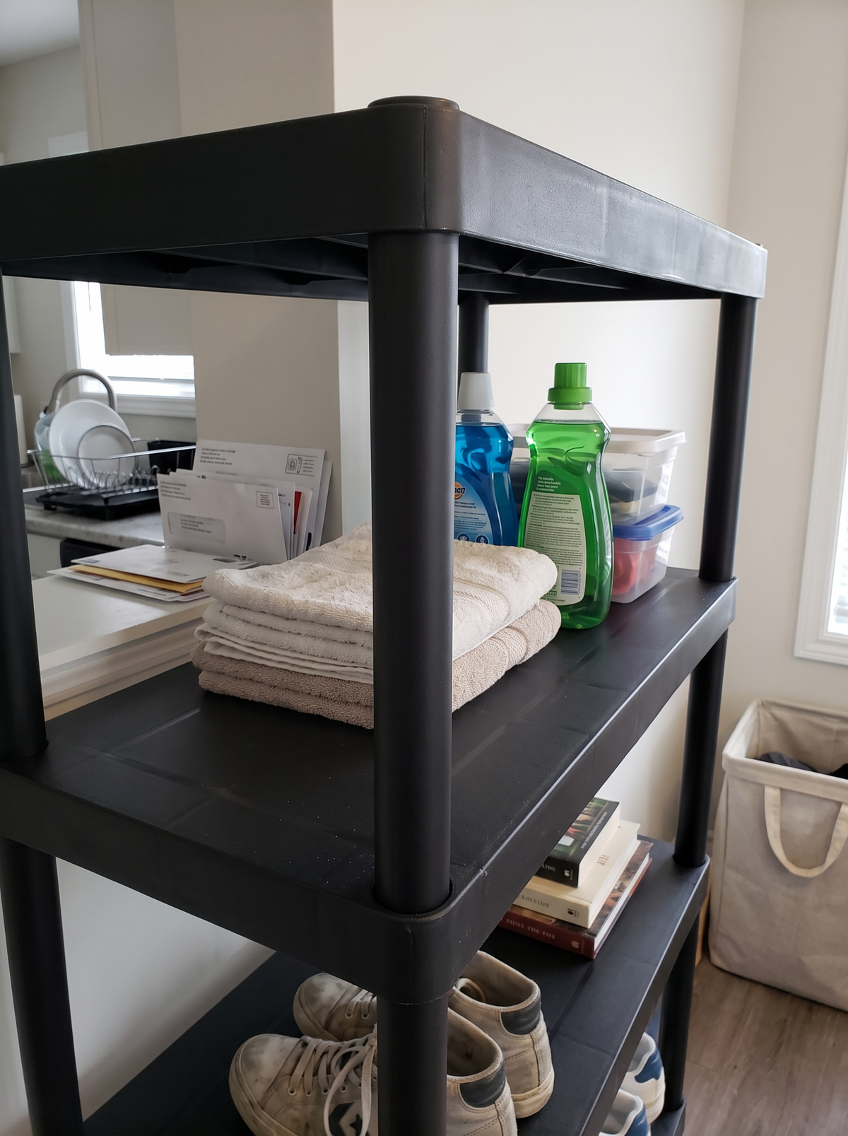 Zeno Plastic 4 Tier Shelving Unit