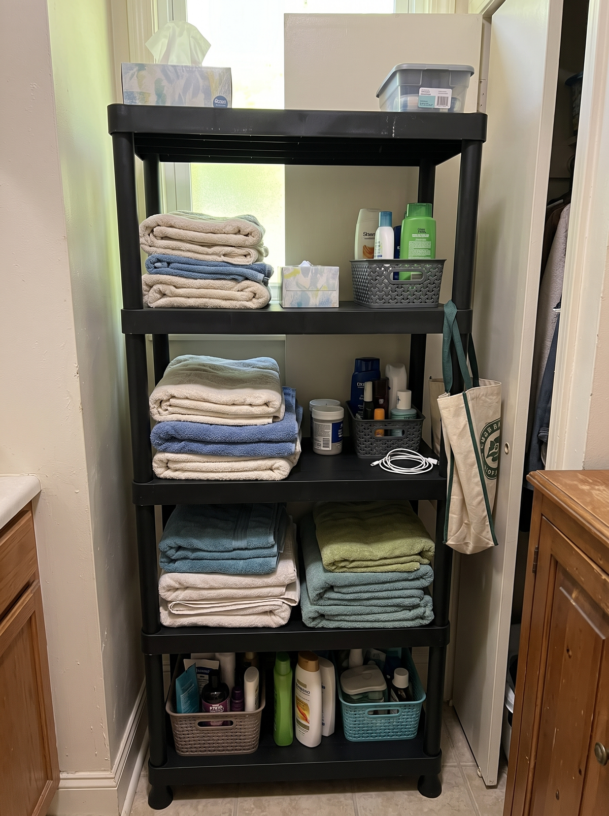 Zeno Plastic 5 Tier Shelving Unit