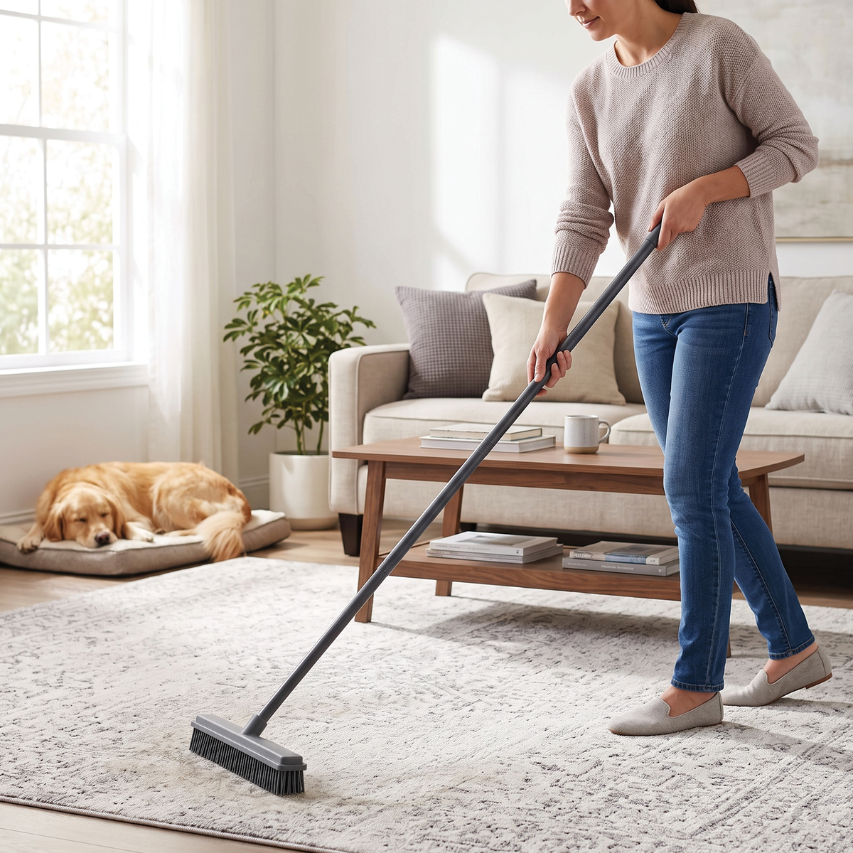 Zeno Rubber Broom Carpet Brush