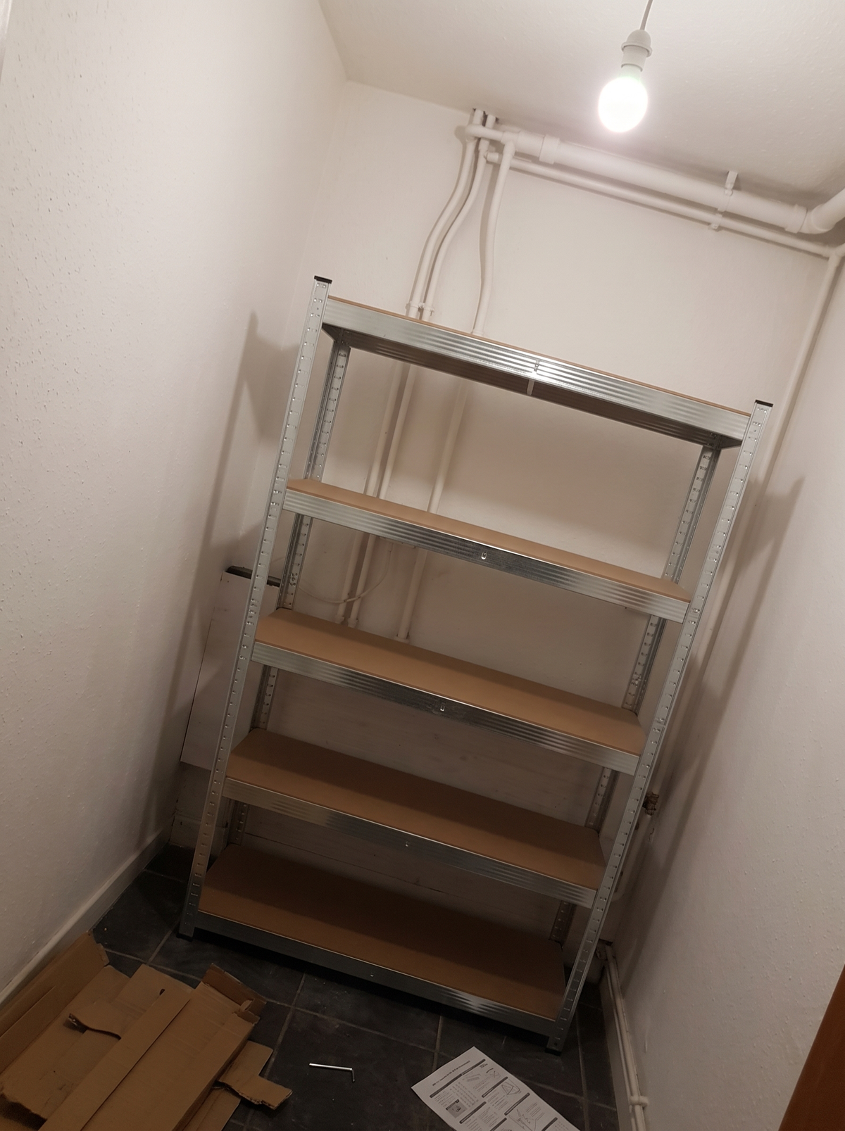 Zeno Set of 2 Silver Regular 5 Tier Garage Shelving Units
